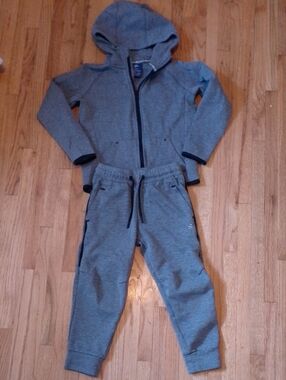 Gap & H&M Kids Gray Hooded Sweatshirt & Jogger Set
